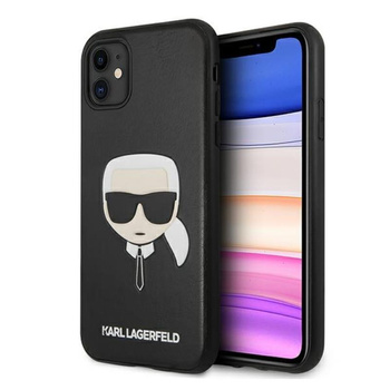 Karl Lagerfeld Silicone Ikonik Karl`s Head - Etui iPhone 11 (czarny)